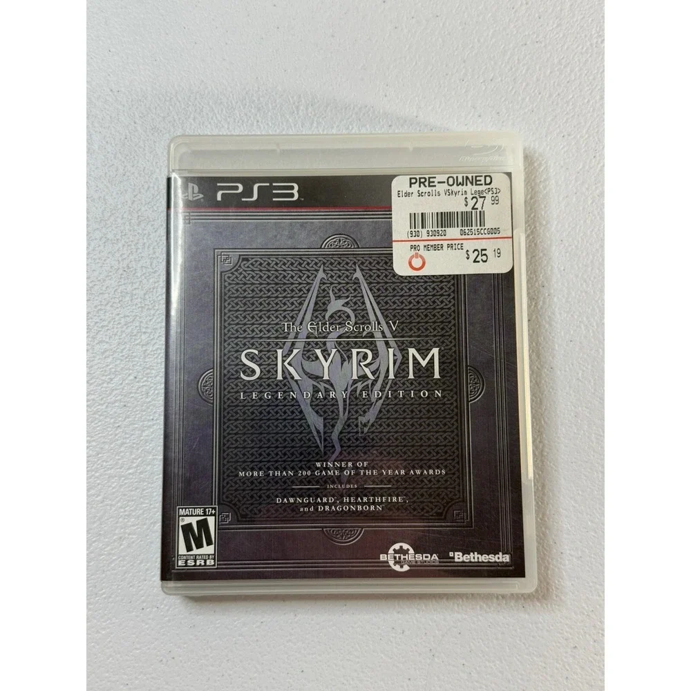 The Elder Scrolls V: Skyrim - Legendary Edition 2013 Sony PlayStation 3 Inserts